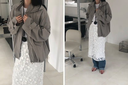 【REPELLER 2025SS】Puckering Wind Jumper