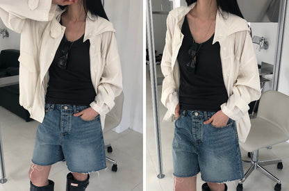 【REPELLER 2025SS】Puckering Wind Jumper