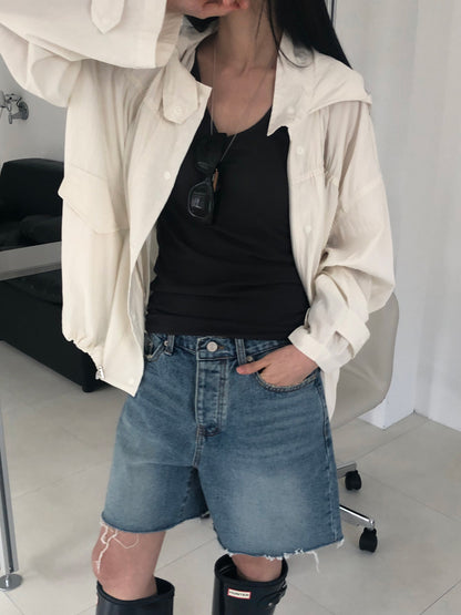 【REPELLER 2025SS】Puckering Wind Jumper