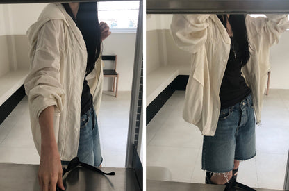【REPELLER 2025SS】Puckering Wind Jumper