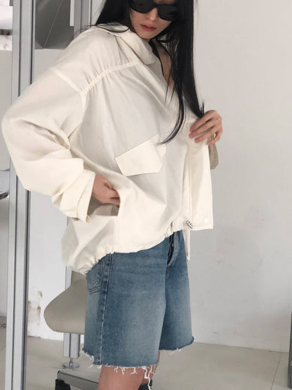 【REPELLER 2025SS】Puckering Wind Jumper
