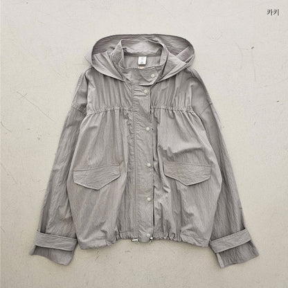【REPELLER 2025SS】Puckering Wind Jumper