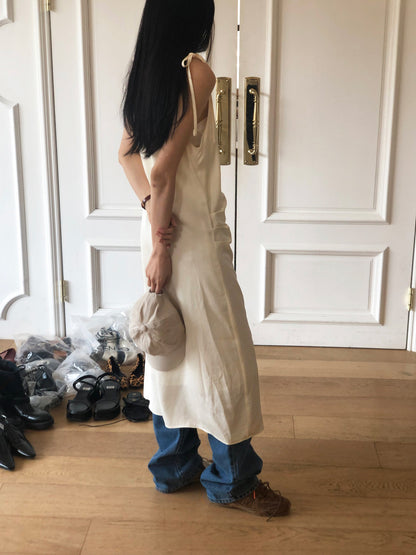 【REPELLER 2025SS】Satin Pleated Dress