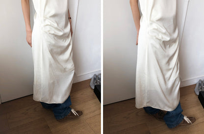 【REPELLER 2025SS】Satin Pleated Dress