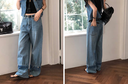 [REPELLER 2025SS] Pocket Wide Denim Pants