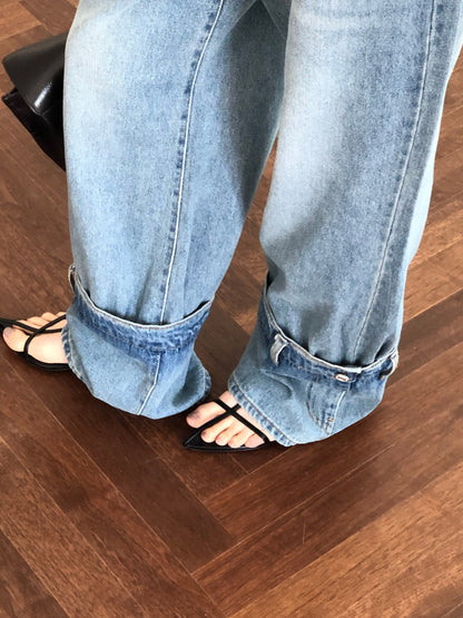 [REPELLER 2025SS] Pocket Wide Denim Pants