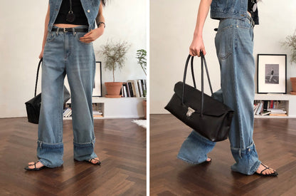 [REPELLER 2025SS] Pocket Wide Denim Pants