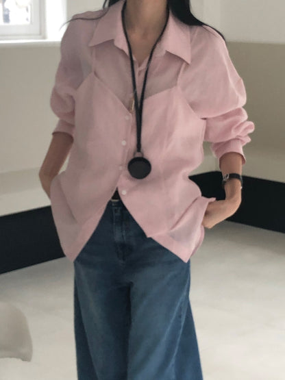 【REPELLER 2025SS】Linen Boxy Shirt