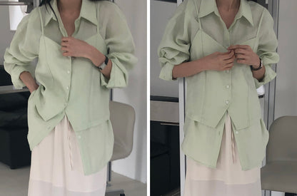 【REPELLER 2025SS】Linen Boxy Shirt
