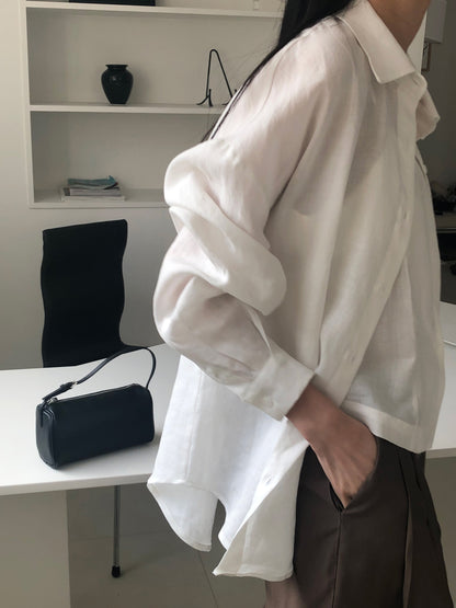 【REPELLER 2025SS】Linen Boxy Shirt