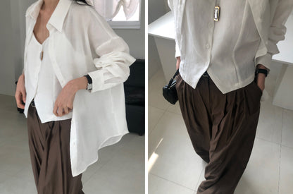 【REPELLER 2025SS】Linen Boxy Shirt