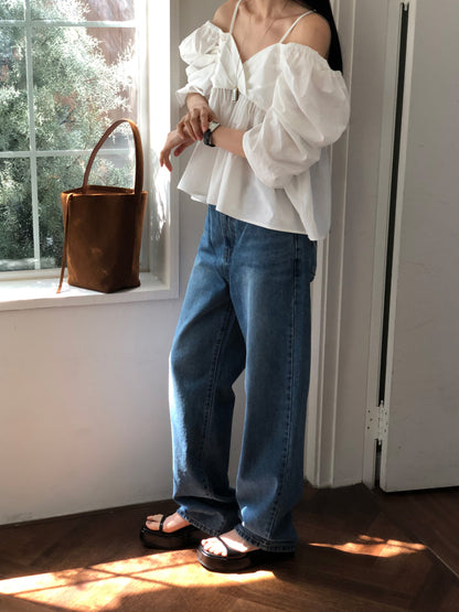 【REPELLER 2025SS】Puff Pleated Blouse