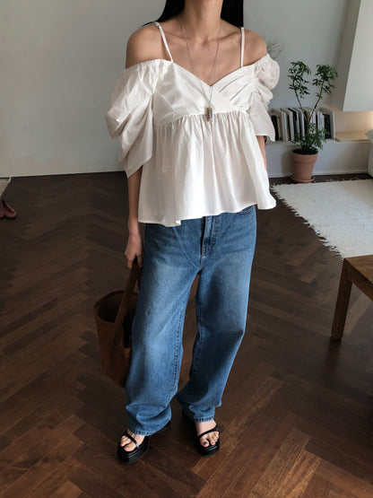 【REPELLER 2025SS】Puff Pleated Blouse