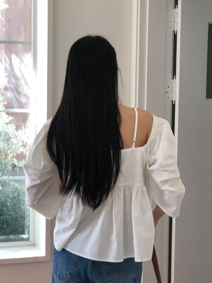 【REPELLER 2025SS】Puff Pleated Blouse