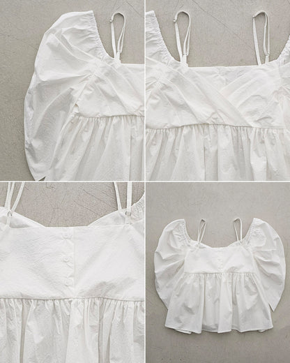 【REPELLER 2025SS】Puff Pleated Blouse