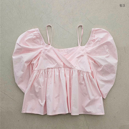 【REPELLER 2025SS】Puff Pleated Blouse