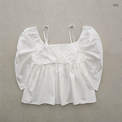 【REPELLER 2025SS】Puff Pleated Blouse