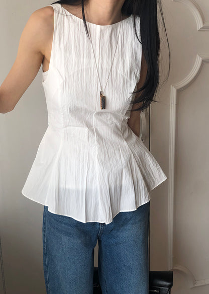 【REPELLER 2025SS】Back Ribbon Blouse