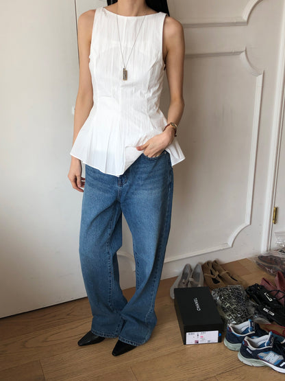 【REPELLER 2025SS】Back Ribbon Blouse