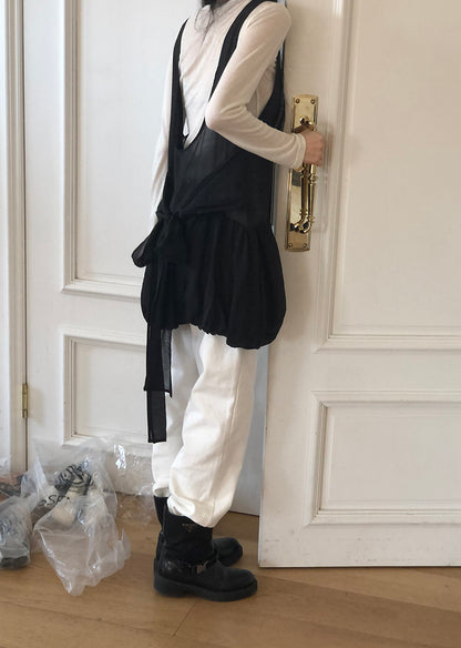 [REPELLER 2025SS] Balloon Ribbon Blouse