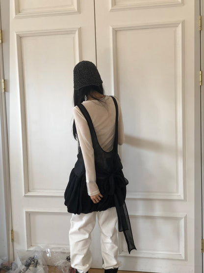 [REPELLER 2025SS] Balloon Ribbon Blouse
