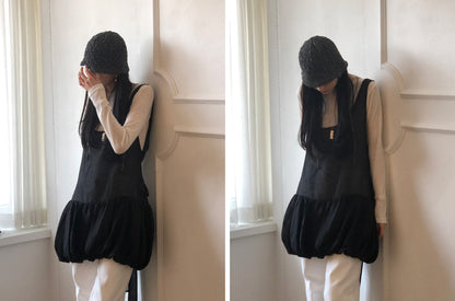 [REPELLER 2025SS] Balloon Ribbon Blouse