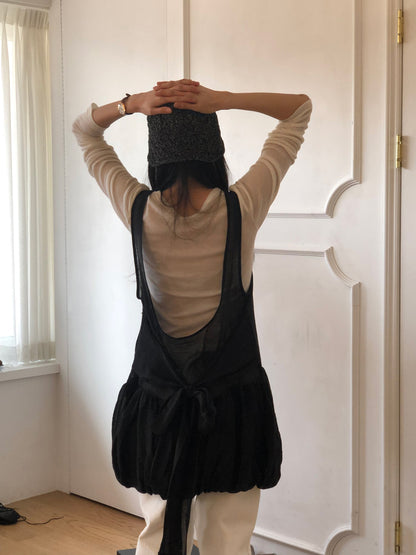 [REPELLER 2025SS] Balloon Ribbon Blouse