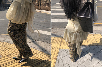 [REPELLER 2025SS] Balloon Ribbon Blouse