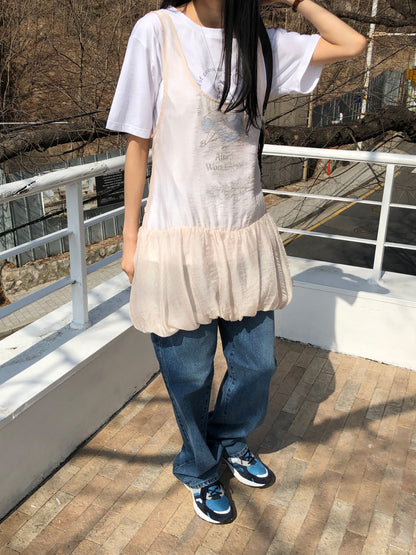 [REPELLER 2025SS] Balloon Ribbon Blouse