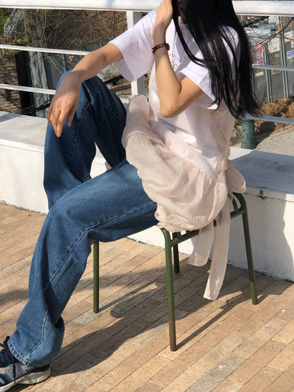 [REPELLER 2025SS] Balloon Ribbon Blouse