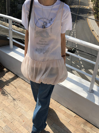 [REPELLER 2025SS] Balloon Ribbon Blouse