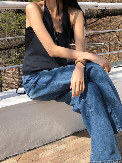 【REPELLER 2025SS】Linen Halter Vest