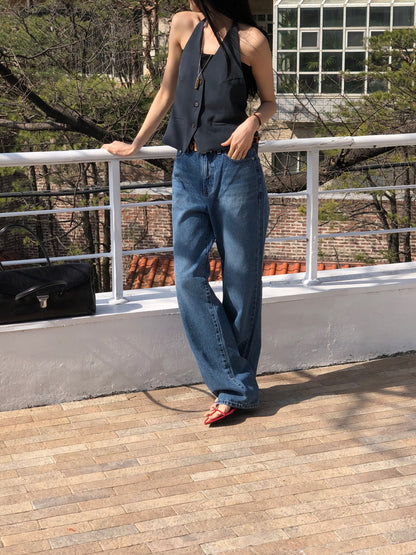 【REPELLER 2025SS】Linen Halter Vest