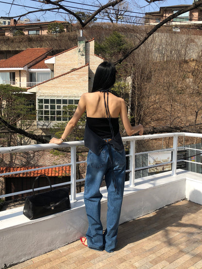 【REPELLER 2025SS】Linen Halter Vest