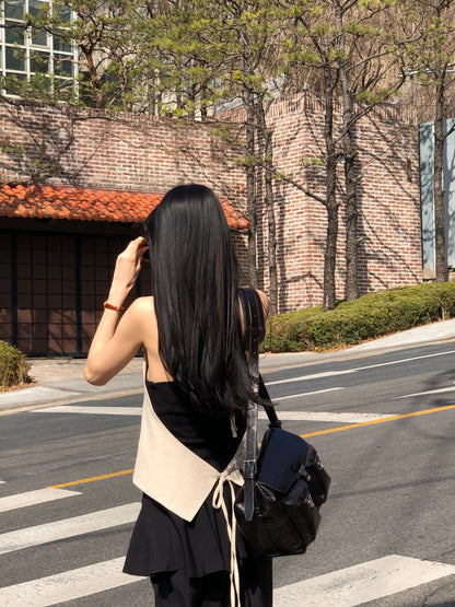 【REPELLER 2025SS】Linen Halter Vest