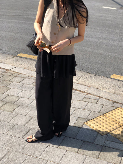 【REPELLER 2025SS】Linen Halter Vest