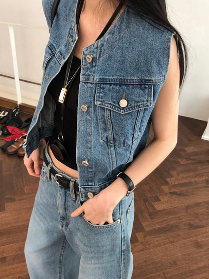 【REPELLER 2025SS】High Denim Vest