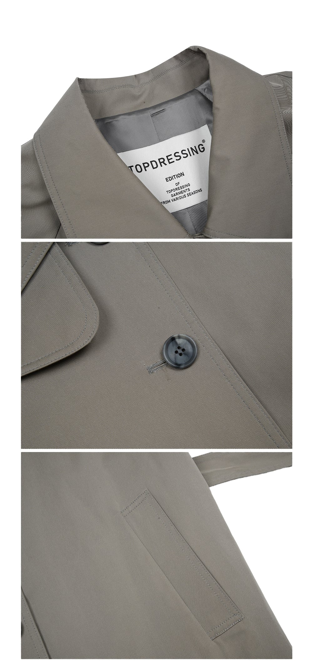 【TOPDRESSING 2025AW】NIA LONG Trench Coat