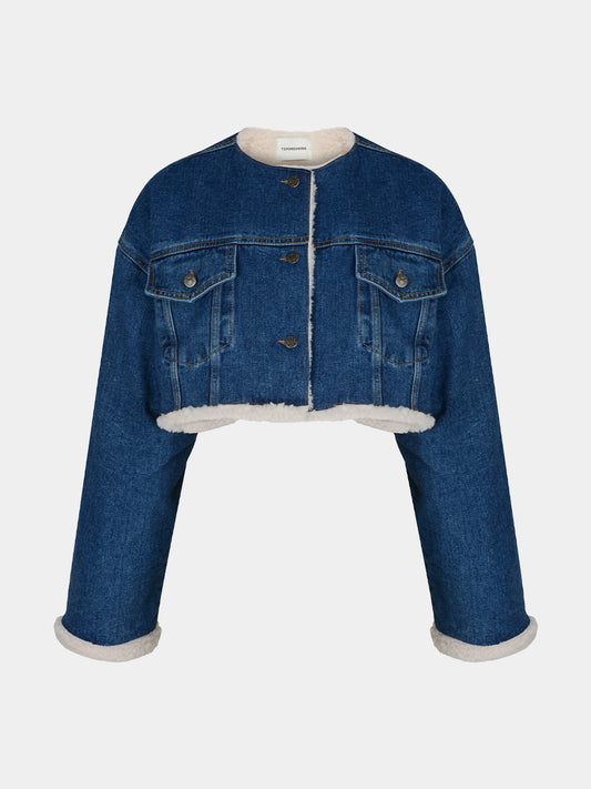 【TOPDRESSING 2025AW】TEDDY DENIM JACKET