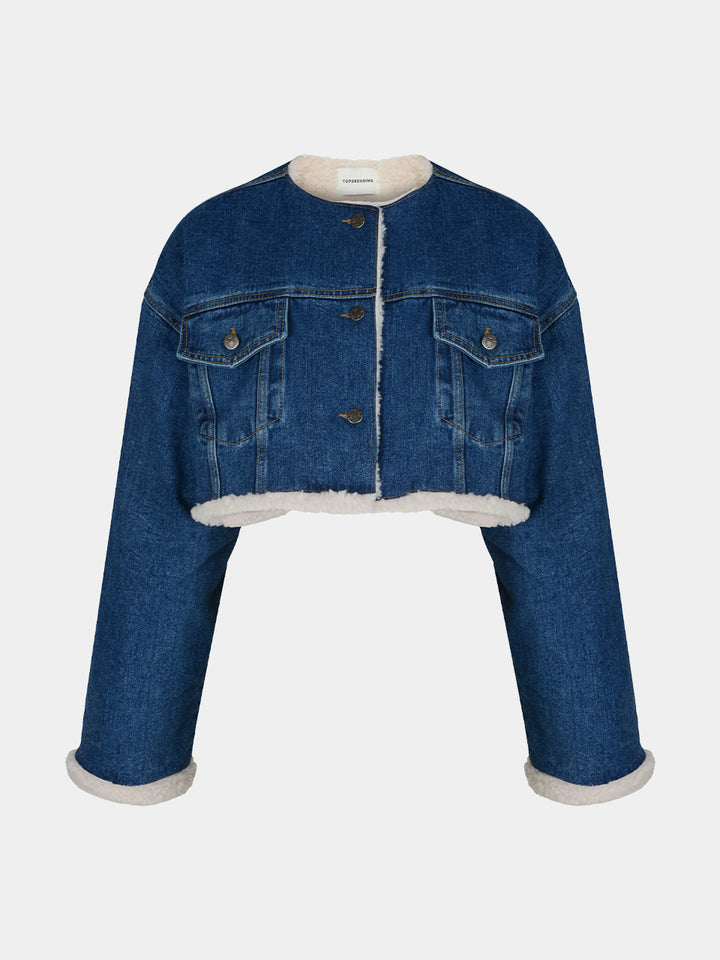 【TOPDRESSING 2025AW】TEDDY DENIM JACKET