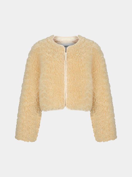 【TOPDRESSING 2025AW】BUTTER BOUCLE ZIP-UP