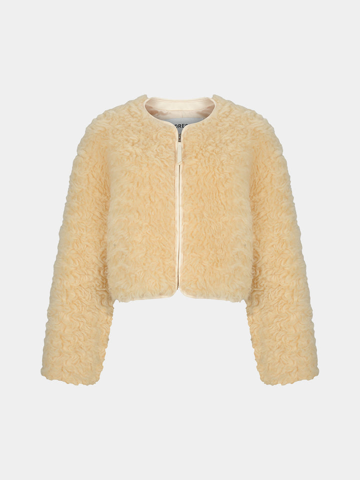 【TOPDRESSING 2025AW】BUTTER BOUCLE ZIP-UP