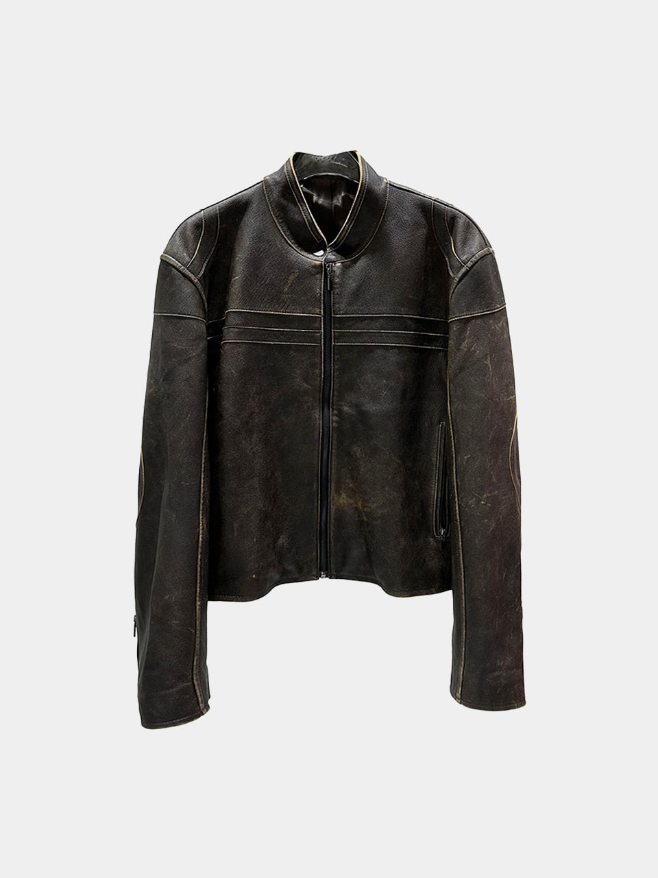 【TOPDRESSING 2025AW】TIER LEATHER JACKET