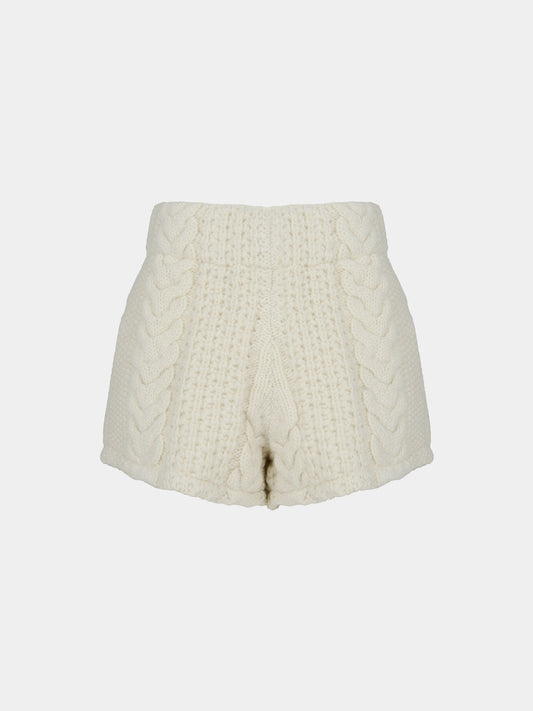 【TOPDRESSING 2025AW】COZY CABLE SHORTS
