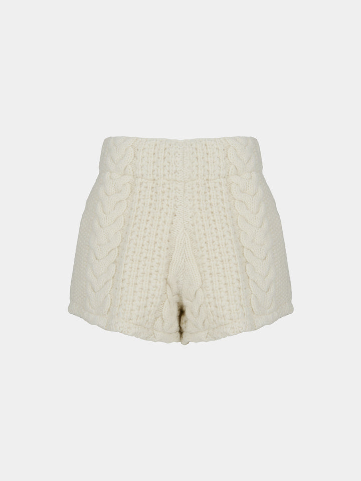 【TOPDRESSING 2025AW】COZY CABLE SHORTS