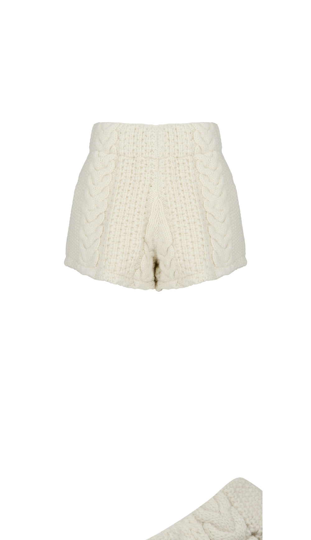 【TOPDRESSING 2025AW】COZY CABLE SHORTS
