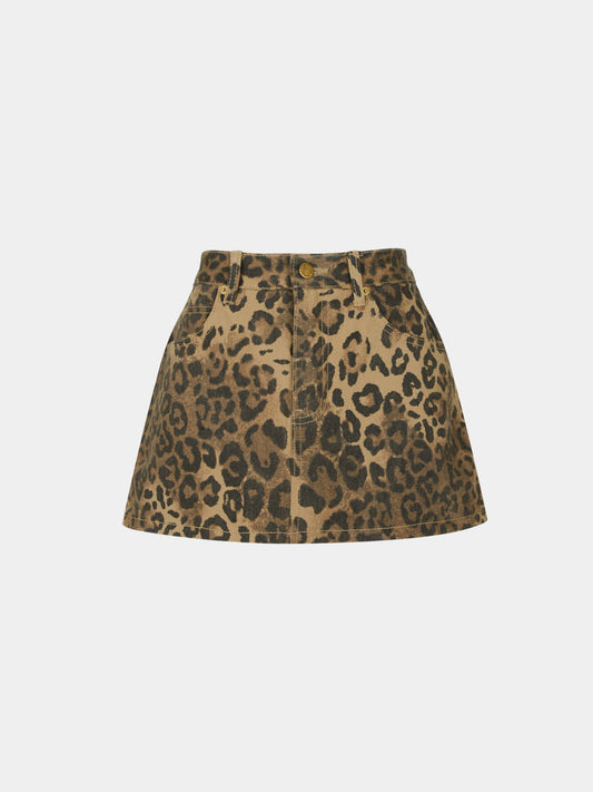 【TOPDRESSING 2025AW】Leopard Skirt Pants