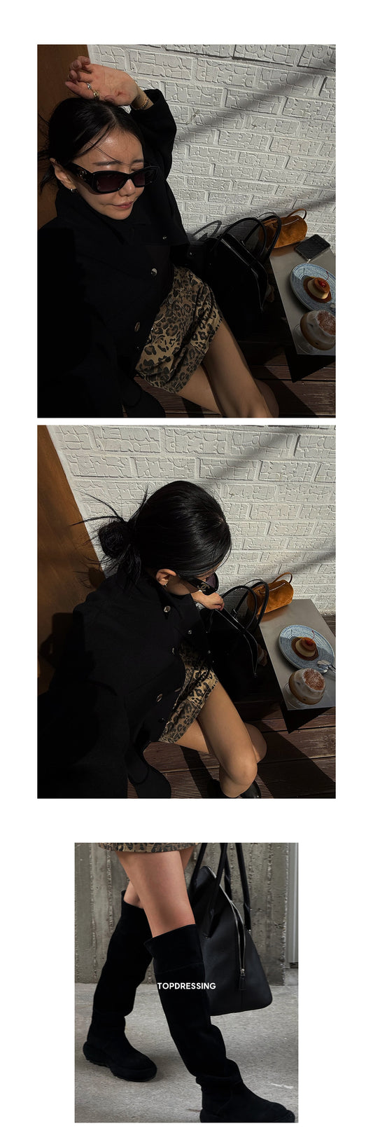 【TOPDRESSING 2025AW】Leopard Skirt Pants