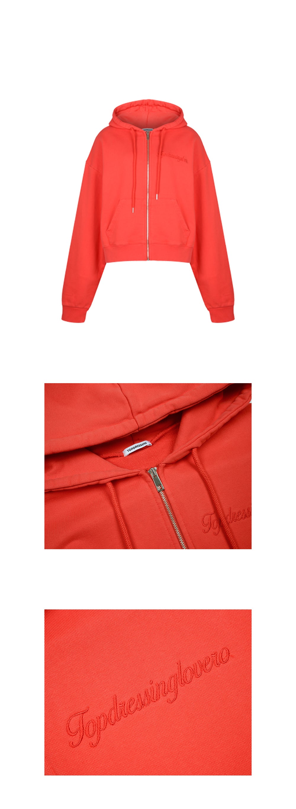 【TOPDRESSING 2025AW】LOVE HOOD ZIP-UP