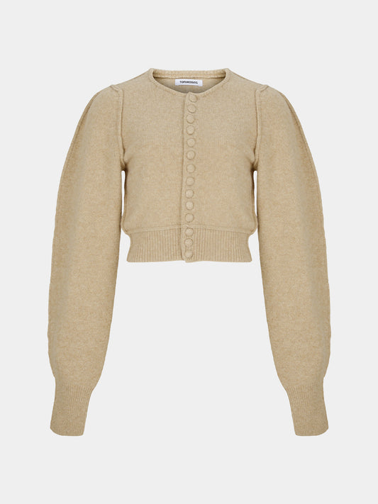 【TOPDRESSING 2025AW】WOOL BUTTON CARDIGAN